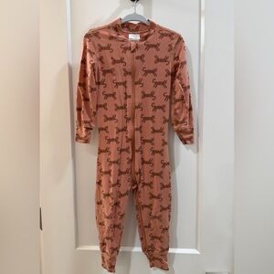 Hanna Andersson Hannasoft Sleeper | Otis the Tiger on Rose Dawn | 2T